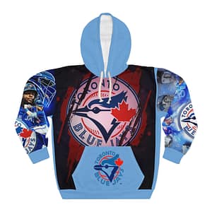 Toronto Blue Jays All-Over Print Hoodie — Explosive Logo Baseball Fan Pullover