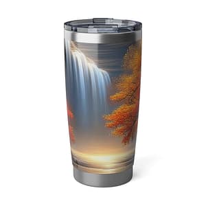 Autumn Scenic 20oz Tumbler, Fall Travel Mug, Nature Lover Gift, Outdoor Adventure Insulated Cup, Coffee, Hot Drink Keeper