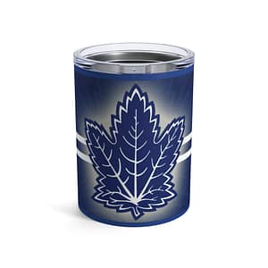 10oz Blue Maple Leaf Tumbler – Insulated Stainless Steel Travel Cup