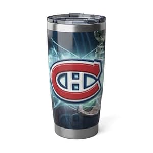 Hockey Team 20oz Travel Tumbler – 'Go Habs Go' Insulated Stainless Steel Cup