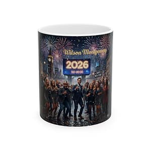New Year 2026 Personalized Photo Mug — Custom Name & Countdown Design (11oz/15oz)