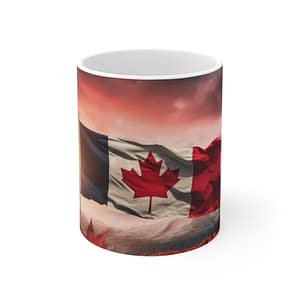 Canada Flag Ceramic Mug - Perfect for Coffee Lovers, Gifts for Canadians, Travel Souvenirs, Patriot's Cup, Unique Home Decor