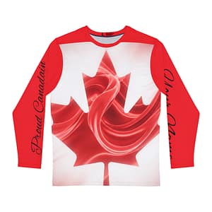 Canadian Heritage Long Sleeve Shirt — Maple Leaf & Landscapes AOP