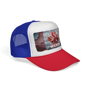 Canada Maple Leaf Trucker Cap — Personalized 'WILSON' Patriotic Hat
