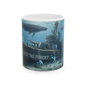 Ceramic Mug — 'Lest We Forget' Underwater Naval Memorial Coffee Mug