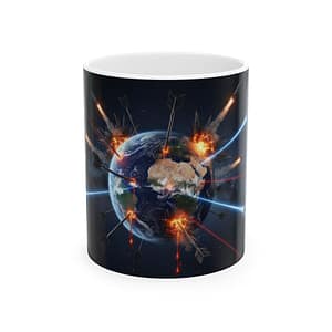 Apocalyptic Earth Attack Ceramic Mug (11oz & 15oz)