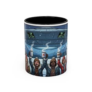 UFO Hot Cocoa Mug — Funny Alien Encounter Winter Coffee Cup