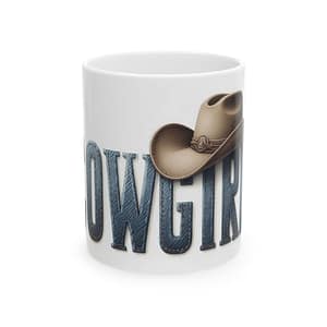 Cowgirl Ceramic Mug — Western Cowboy Hat Coffee Cup (11oz & 15oz)